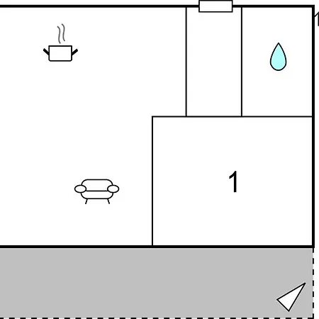 Apartment One-bedroom In Okrug Gornji